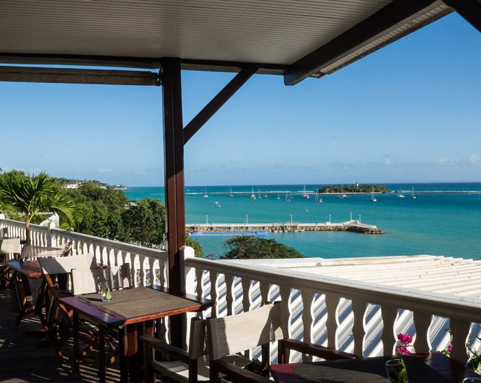 Auberge de la Vieille Tour Hotel 4 étoiles Le Gosier en Guadeloupe avec Vue sur la Mer