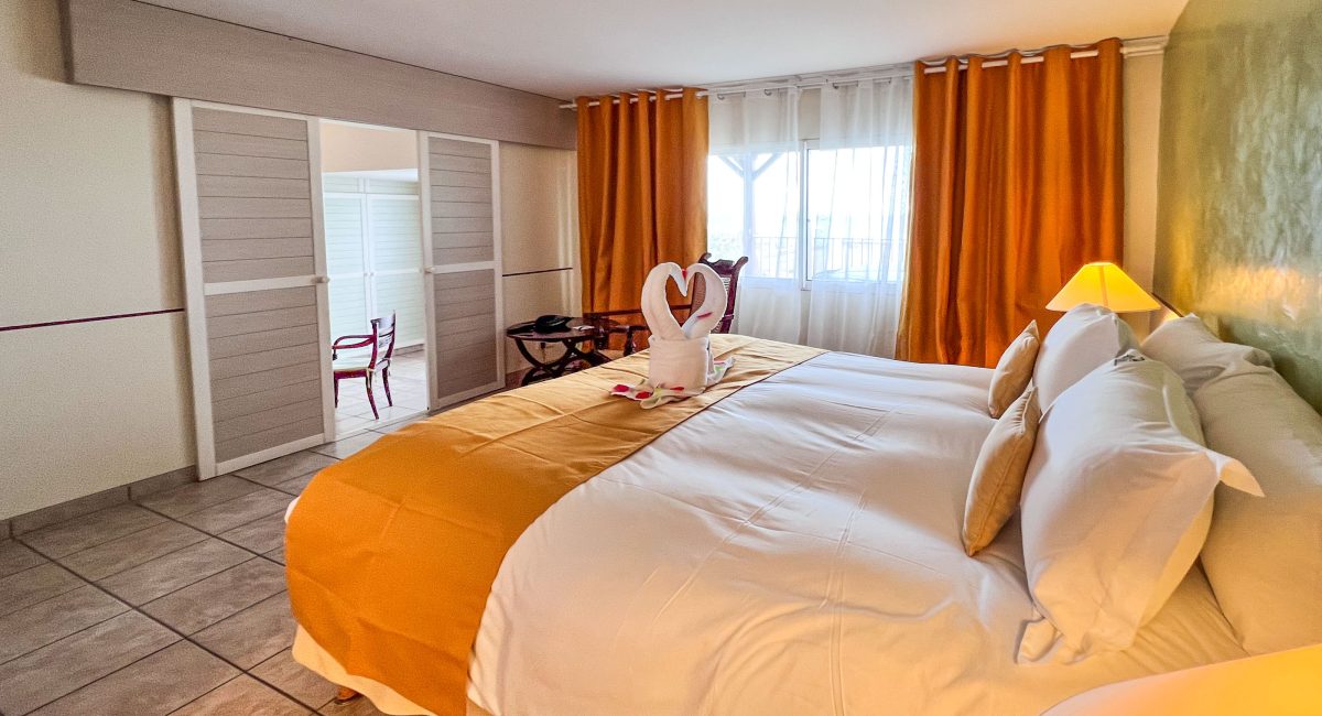 Chambre de l'Auberge de la Vieille Tour Hotel 4 étoiles en Guadeloupe au Gosier
